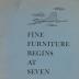 Booklet, Carl Forslund, Inc., Fine Furniture Begins At Seven