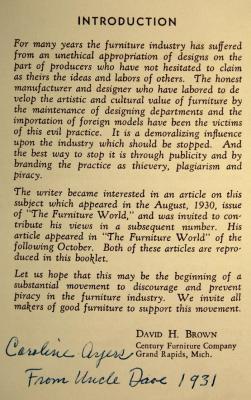 Booklet, Piracy Of Designs
