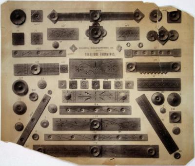Catalog Page, Waddell Manufacturing Company, Furniture Trimmings