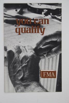 Booklet, Furniture Manufacturers Association, You Can Qualify
