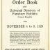 Order Book, The Furniture Buyers Order Book and Universal Directory of Furniture Exhibits