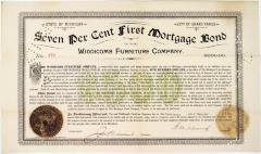 Document, Seven Per Cent First Mortgage Bond of the Widdicomb Furniture Co., No. 173, $500.00