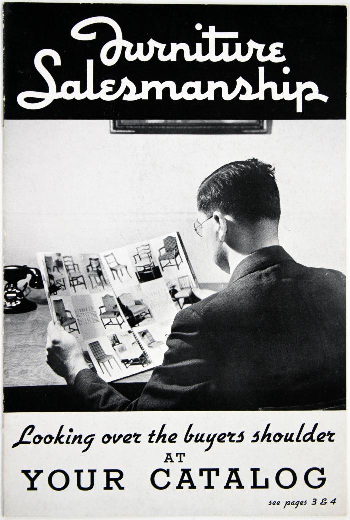 Brochure, Furniture Salesmanship, Looking Over the Buyer's Shoulder at Your Catalog