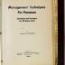 Manual, Management Techniques for Foremen