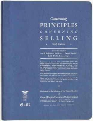 Booklet, Concerning Principles Governing Selling, Sixth Edition