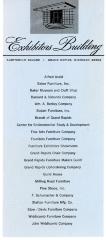 Leaflet, Exhibitors Building, List Of Exhibitors