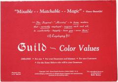Booklet, Guild Color Values