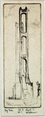 Print, 'Big Mac (Mackinac Bridge) - State I' (1 Of 5)