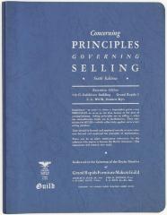 Booklet, Concerning Principles Governing Selling, Sixth Edition