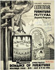 Souvenir Program, "Romance of Furniture" at the Grand Rapids Centennial Furniture Festival