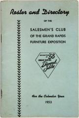 Roster and Directory, The Salesmen's Club of the Grand Rapids Furniture Exposition