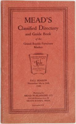 Booklet, Mead's Classified Directory and Guide Book of the Grand Rapids Furniture Market