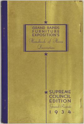 Booklet, Handbook of Home Decoration, Supreme Council Edition