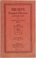 Booklet, Mead's Classified Directory and Guide Book of the Grand Rapids Furniture Market