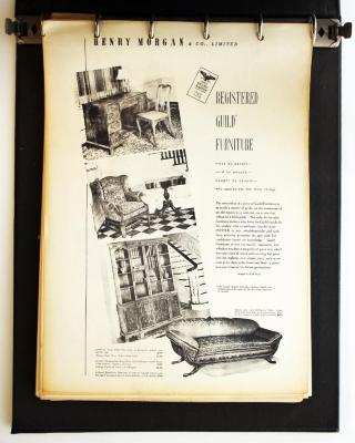 Scrapbook, Furniture Advertisements by the Grand Rapids Furniture Makers Guild