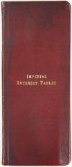 Booklet, Imperial Interest Tables, Fifth Edition