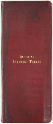Booklet, Imperial Interest Tables, Fifth Edition