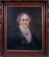 Oil Painted photograph, Mary Anne Hinsdale Calkins