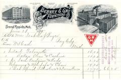 Order Receipt, Berkey &amp; Gay Furniture Company, to Mrs. Isabella J. Boyce