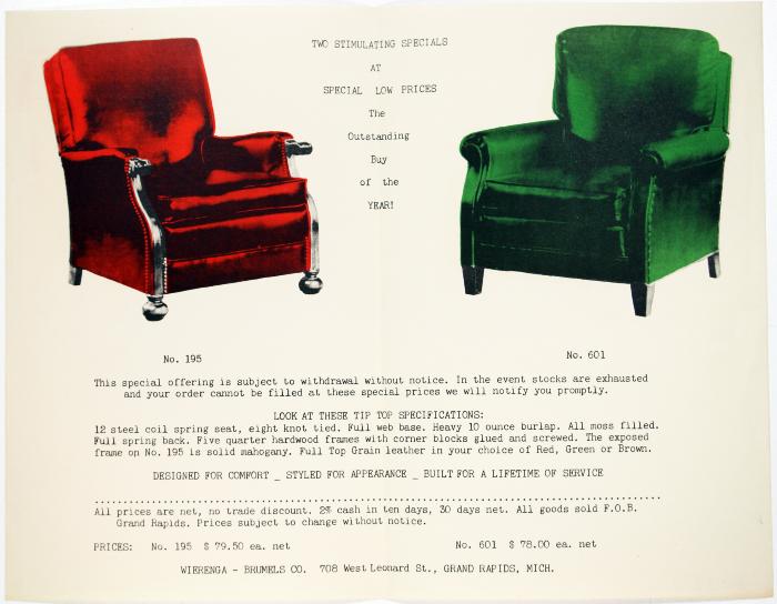 Advertisement, Wierenga-Brumels Company