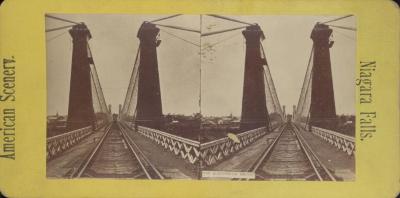 Stereoview, The Suspension Bridge