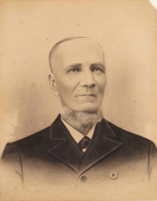 Charcoal Portrait, Erastus P. Shuman, Foremost Insurance  Co./Kilmer Centennial Farm Archival Collection #210