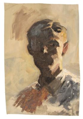 Painting, Oil portrait on Loose Canvas by Kreigh Collins (1908-1974)
