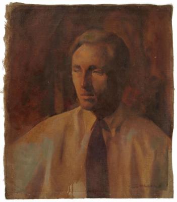 Painting, Oil portrait of a Man by Kreigh Collins (1908-1974)