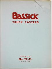 Price List, The Bassick Company Truck Casters, No. 123