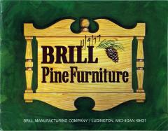Trade Catalog, Brill Manufacturing Company, Brill Pine Furniture