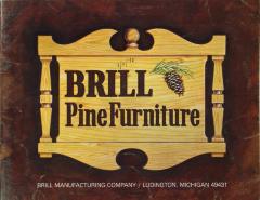 Trade Catalog, Brill Manufacturing Company, Brill Pine Furniture
