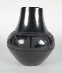 Burnished Black Jar