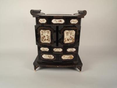 Black Laquer Inlay Cabinet