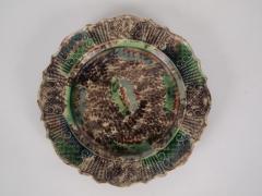 Tortoise-shell Glazed Plate, Whieldon Type Unmarked