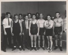 Photograph of a group of boxers