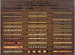 Wood Samples Board, Danker Marqueterie Company, Inlay Line