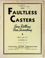 Price List, Faultless Casters Corporation, Catalog LE