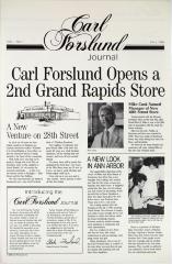 Newsletter, Carl Forslund Journal, Vol. 1 No. 1