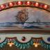 Frieze Panel With Painting, Ship 3-masted With Two Maller In  Background, Old Ironsides