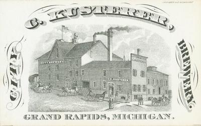 Trade Card, C. Kusterer, City Brewery