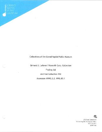 Archive Collection #50-'ormand Lefever/haworth Corp.', Includes  Personnel Documents,employee Newsletter,training Programs,certificates,id.  Badge,lapel Pin And Company Issue Ear Plugs.