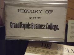 Book, 'history Of The Grand Rapids Business College,' Sealed In  Wrapper