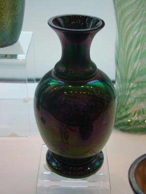 Vase, Purple And Green Irridescent