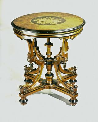 Inlaid Lamp Table