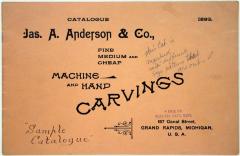 Trade Catalog and Price List, James A. Anderson &amp; Company, Machine and Hand Carvings