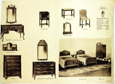 Furniture Plate, Kindel Furniture Company, Chippendale Suite No. 125