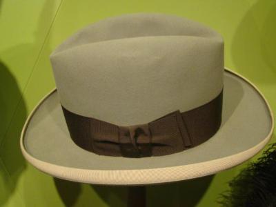 Hat, Gray Felt Fedora