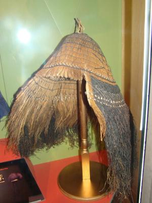Ceremonial Hood, Bark Fiber