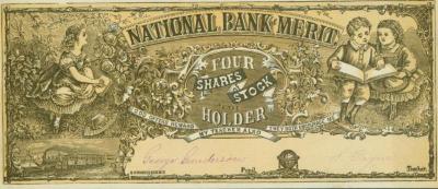 Certificate - National Bank of Merit