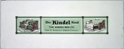 Backing from Framed Certificate, Advertising Card, The Kindel Kind
